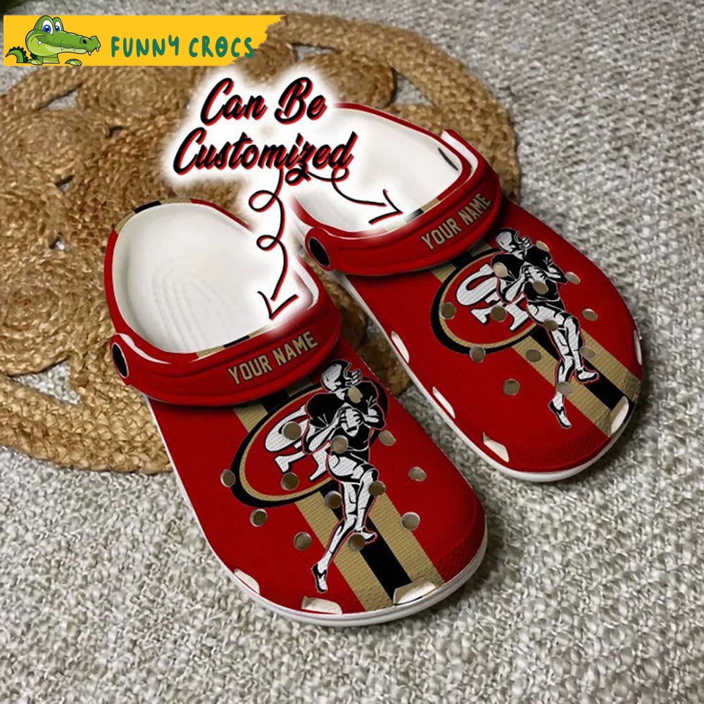 Football Personalized Player SF 49Ers Crocs Slippers