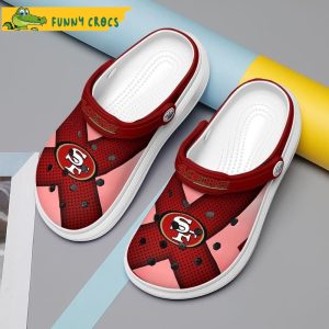 Football Red And Pink SF 49Ers Crocs Slippers