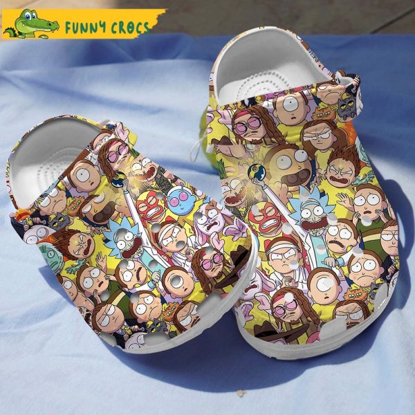 Full Characters Rick And Morty Crocs Slippers