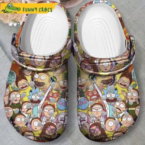 Full Characters Rick And Morty Crocs Slippers 2