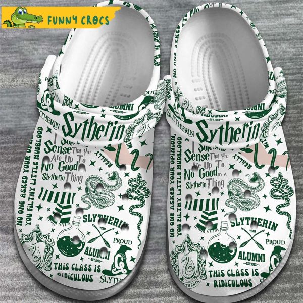 Funny Pattern Slytherin Harry Potter Crocs