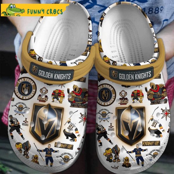 Funny Vegas Golden Knights NHL Crocs Clog Shoes