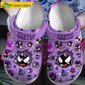 Gastly Pokemon Crocs Slippers 1