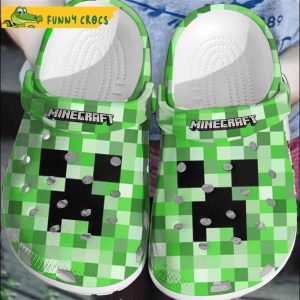 Green Minecraft Crocs