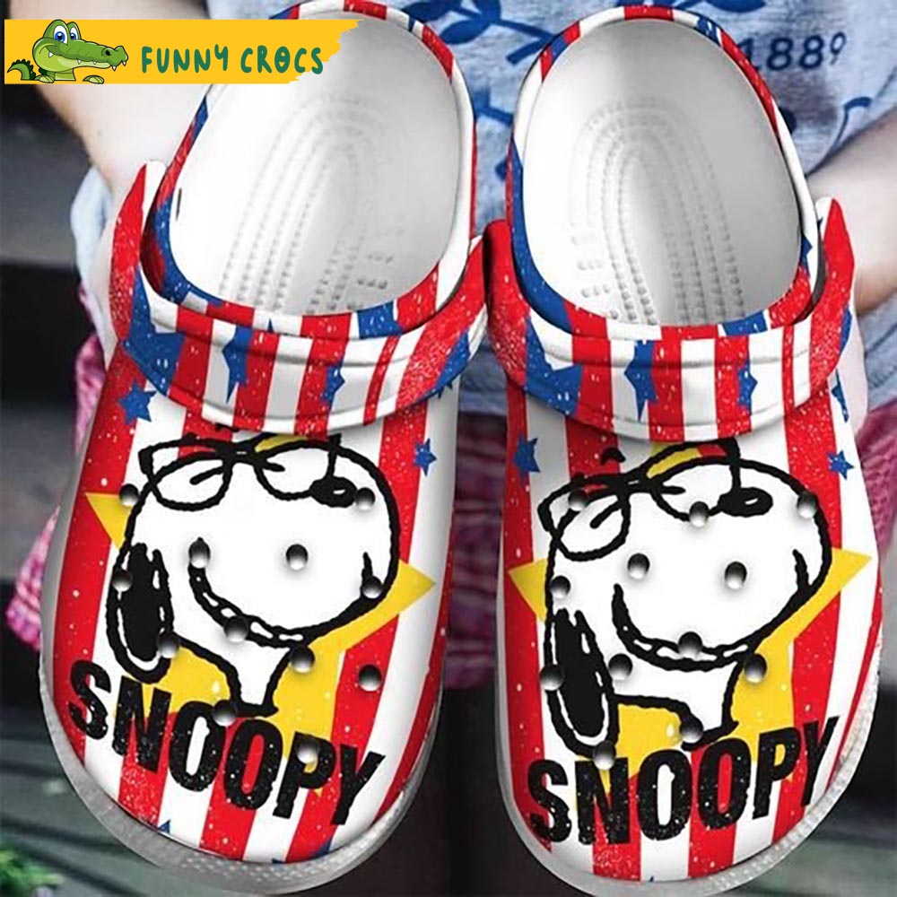 Happy Snoopy Crocs Clog Shoes