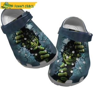 Hulk Broken Wall Avengers Crocs Slippers