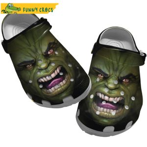 Hulk Face Funny Crocs
