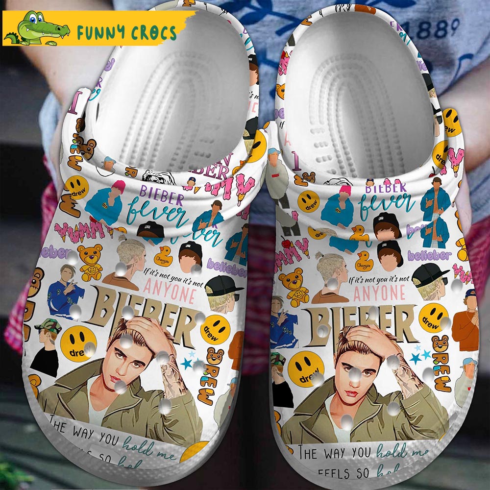 Justin Bieber Music Crocs Clog Shoes