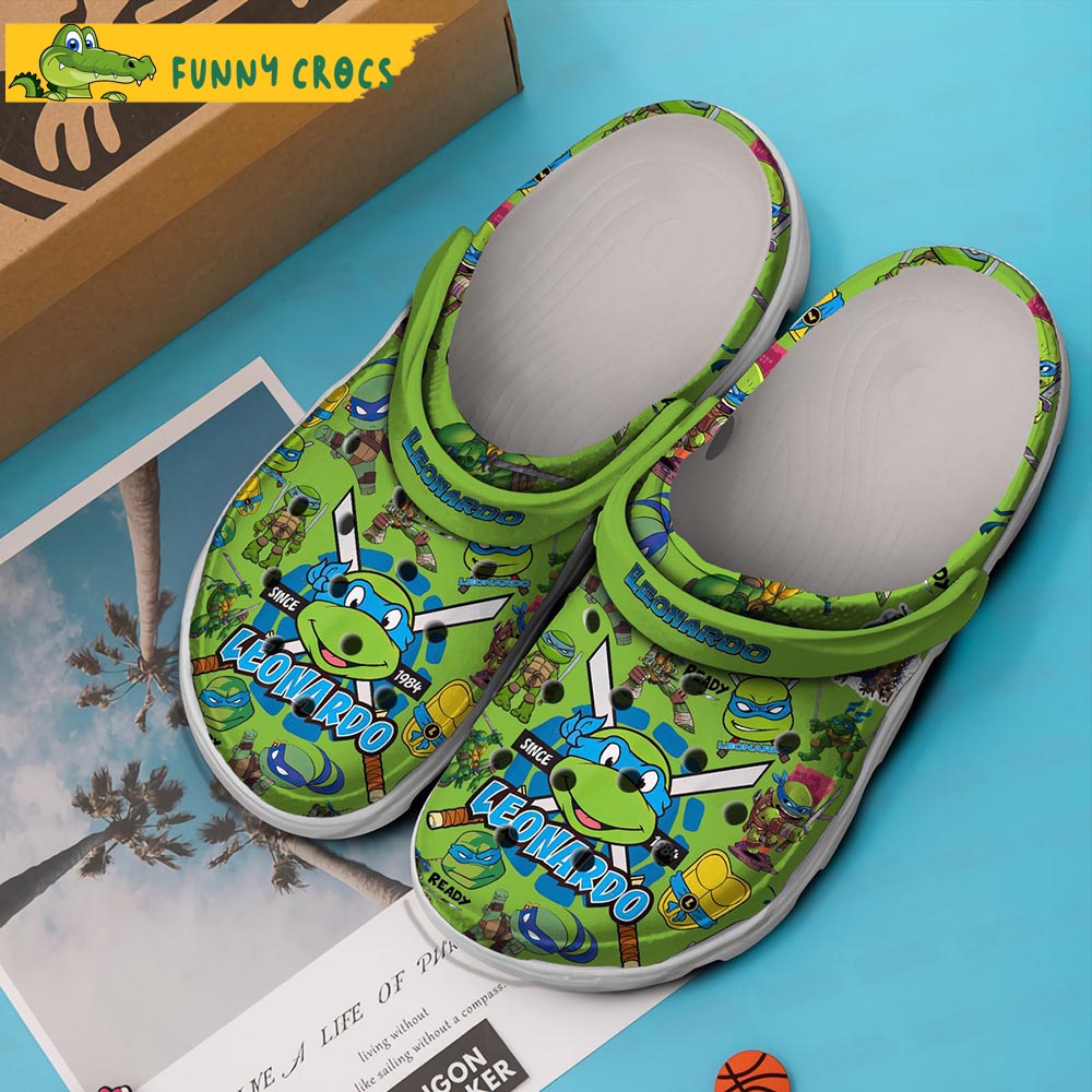 Dripping Trolley biografi Leonardo Ninja Turtle Crocs Shoes - Step into style with Funny Crocs