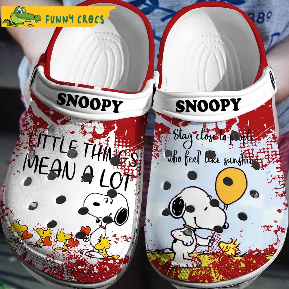 Little Thing Means A Lot Snoopy Crocs Clog Shoes