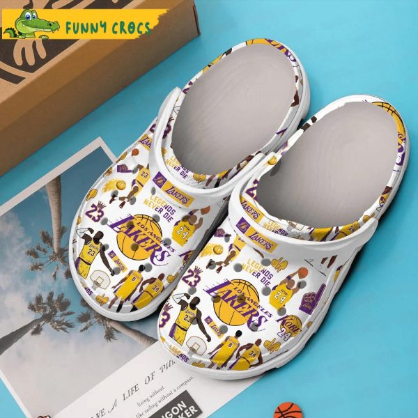 Los Angeles Lakers NBA White Crocs Clog Shoes - Discover Comfort And ...