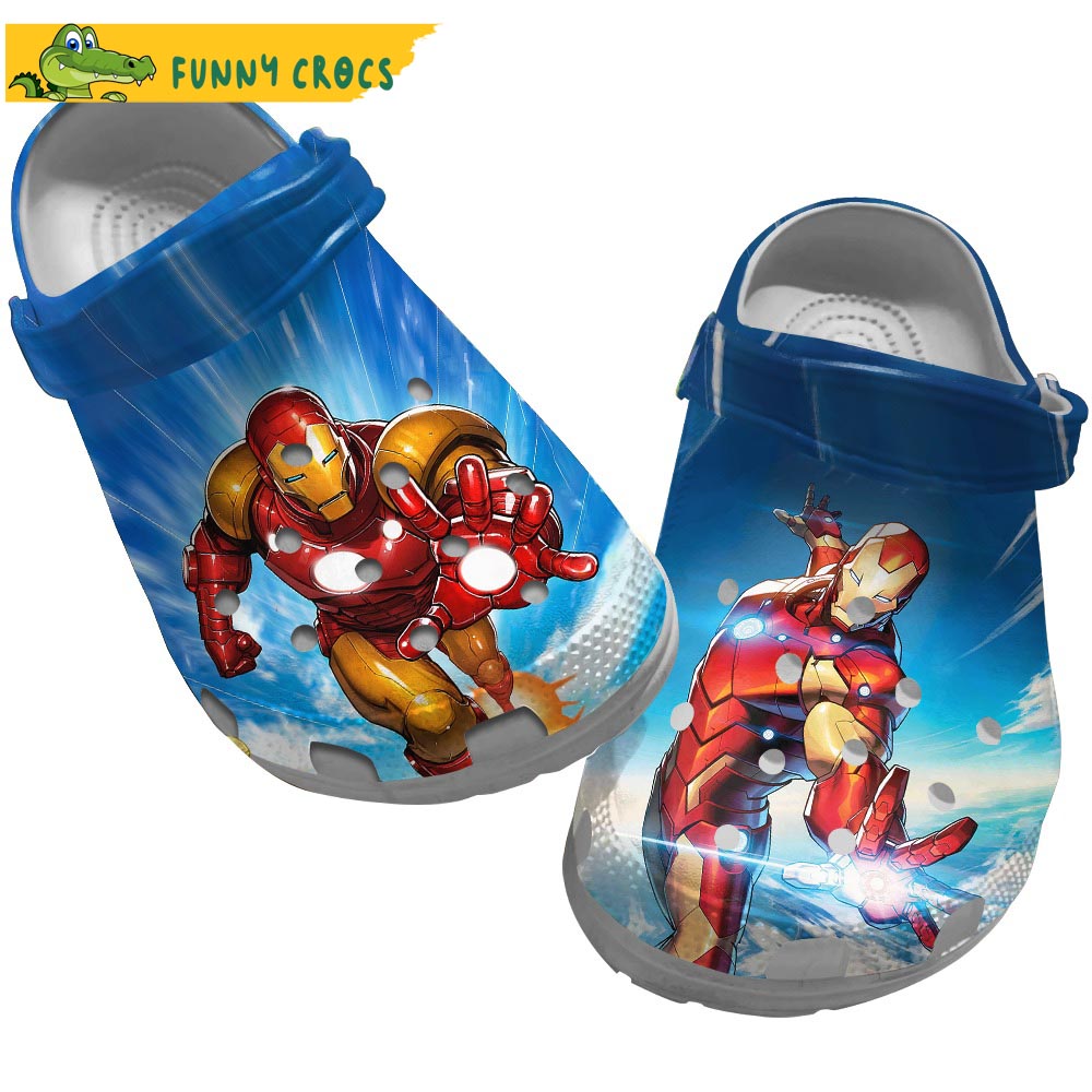 Marvel Sky Iron Man Crocs