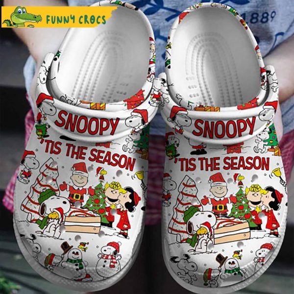Merry Christmas Snoopy Crocs Clog Shoes