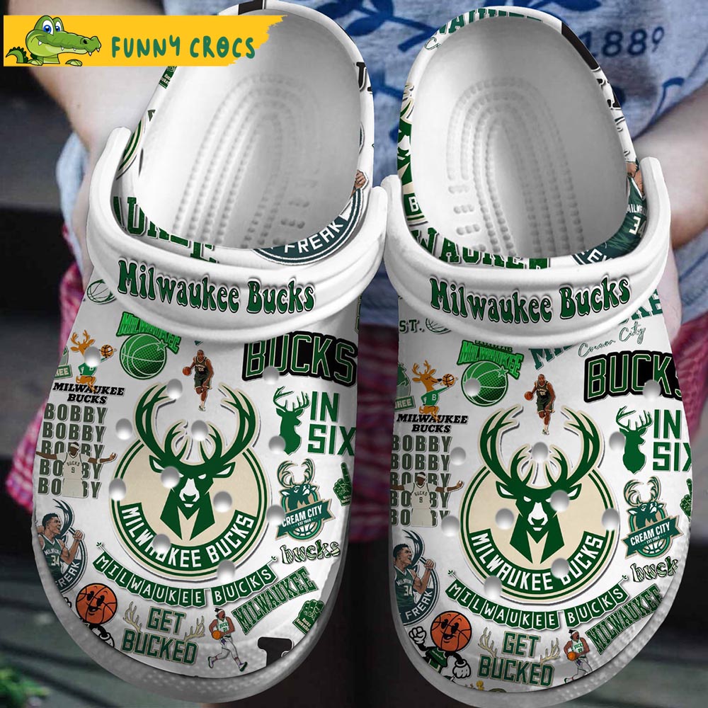Milwaukee Bucks NBA Crocs Clog Shoes