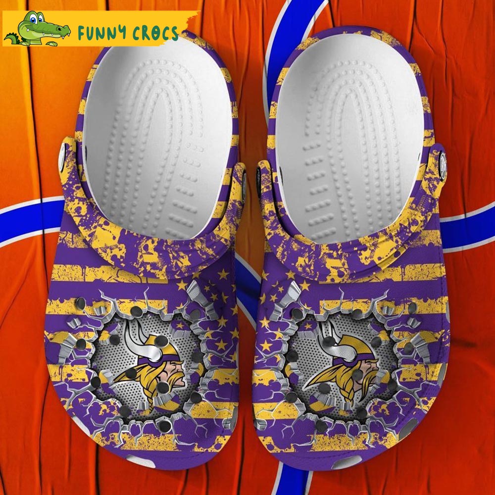 Minnesota Vikings Crocs By Funny Crocs - Discover Comfort And Style ...