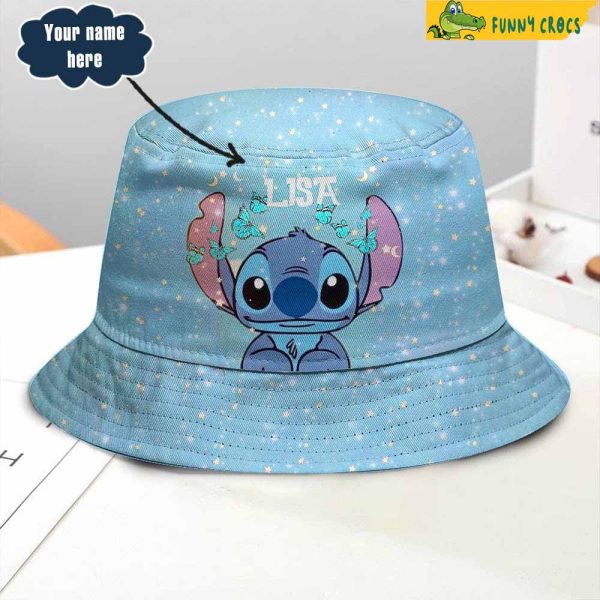 Personalized Moon Stars Stitch Bucket Hat