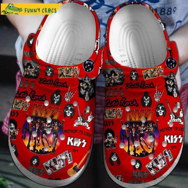 Music Rock Band Kiss Crocs Slippers