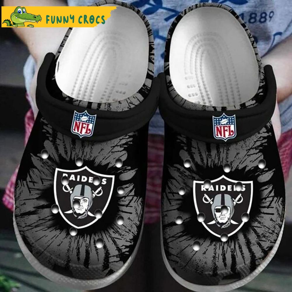 NFL Logo Las Vegas Raiders Crocs - Discover Comfort And Style Clog ...
