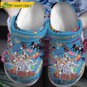 New Backstreet Boys Music Blue Crocs Clog Shoes