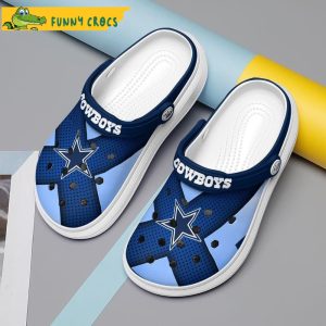 New Blue Dallas Cowboys Crocs Clog Shoes