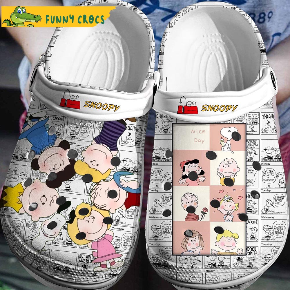 Nice Day With Snoopy And Friends Crocs Clog Shoes - Step into style ...