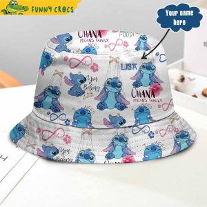 Customized Ohana Means Family Stitch Bucket Hat