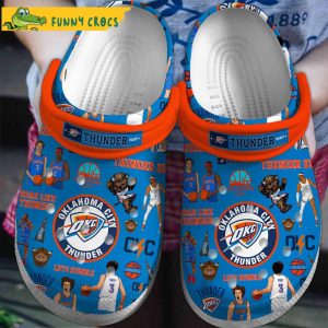Oklahoma City Thunder NBA Crocs Clog Shoes