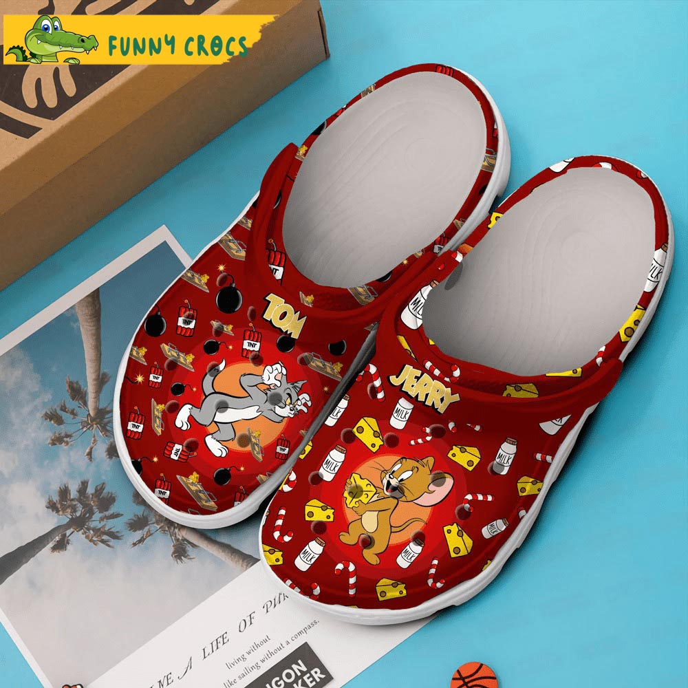 Cartoon Tom And Jerry Crocs Clogs Shoes