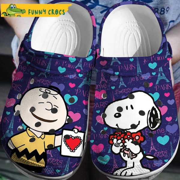 Peanuts Love Snoopy Crocs Clog Shoes