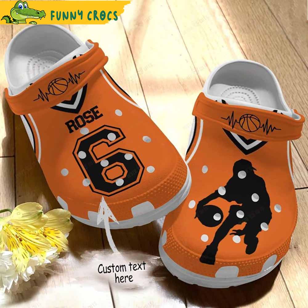 Personalized Basketball Legends Orange Crocs