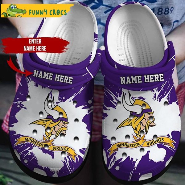 Personalized Minnesota Vikings Limited Edition Crocs
