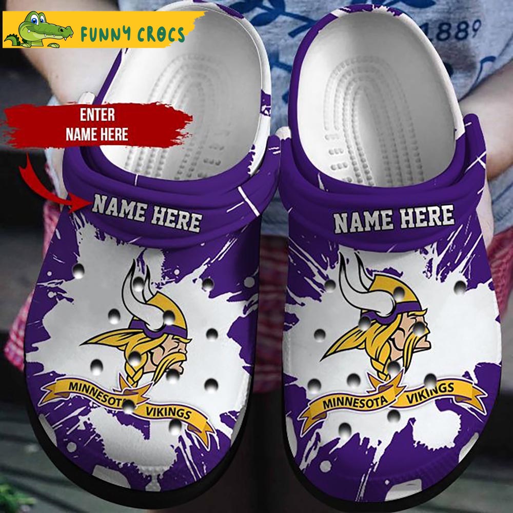 Personalized Minnesota Vikings Limited Edition Crocs - Discover Comfort ...