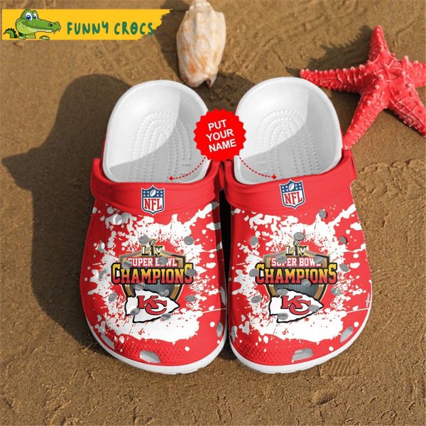 Personalized National Football Kc Chiefs Champions Crocs Slippers