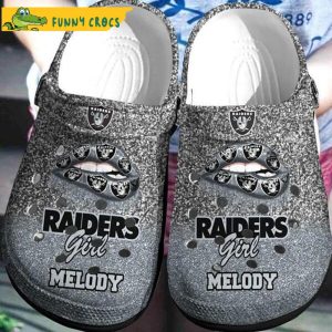 Personalized Oakland Raiders Crocs Slippers