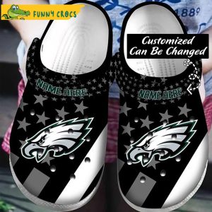Personalized Philadelphia Eagles Crocs Slippers