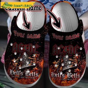 Personalized Rock Band ACDC Crocs Clog Shoes