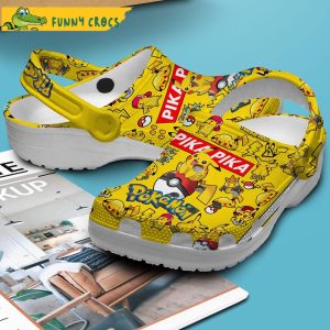 Pika Pika Yellow Pikachu Crocs Slippers 2
