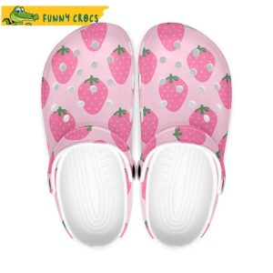 Pink Strawberry Crocs