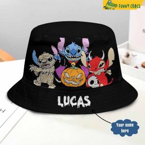 Pumpkin Stitch Halloween Bucket Hat
