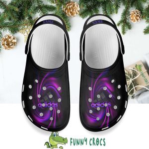 Purple Adidas Crocs Shoes