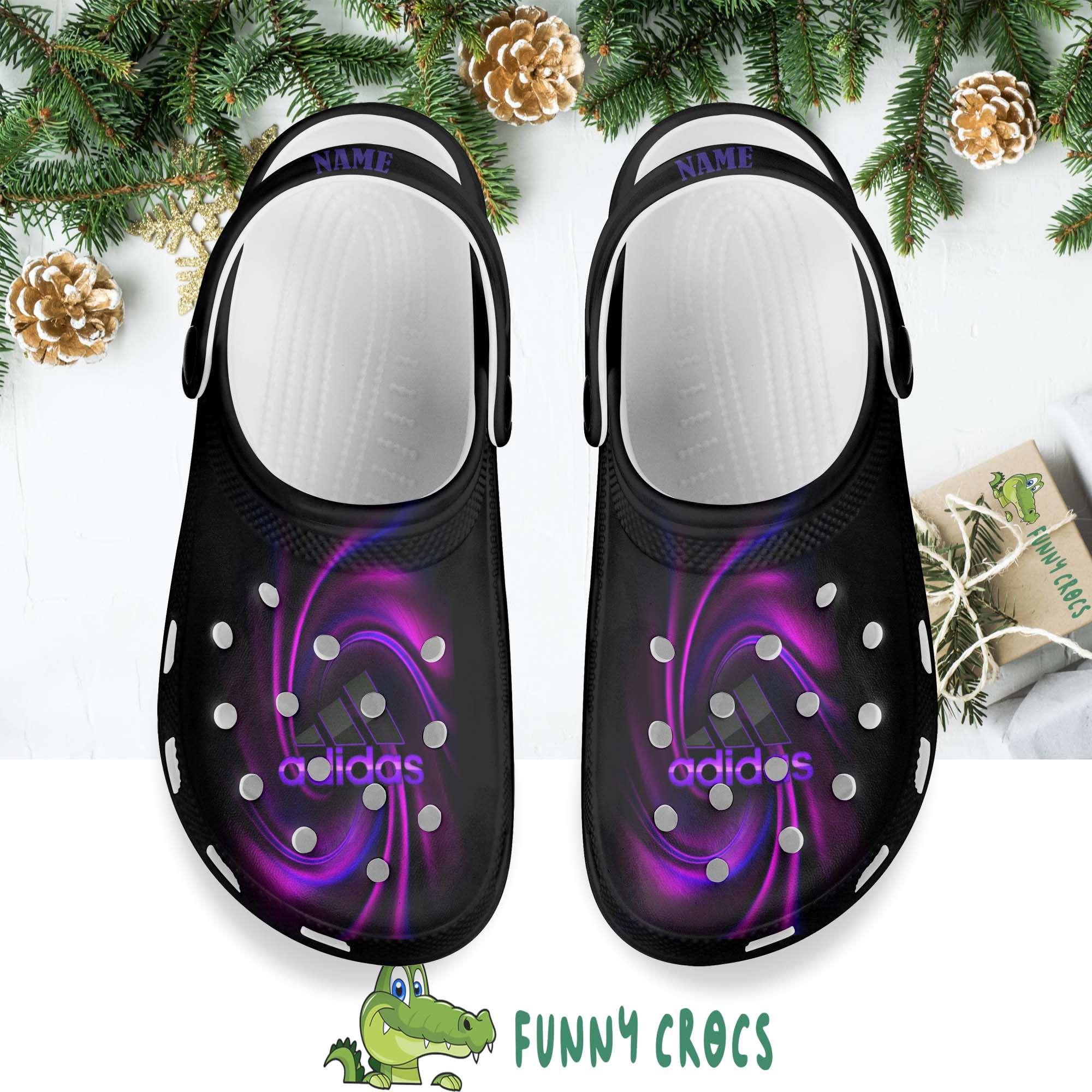 Purple Adidas Crocs Shoes - Discover Comfort And Style Clog Shoes With ...