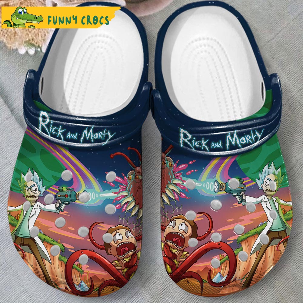 Rescue Alien Rick And Morty Crocs Clog Shoes