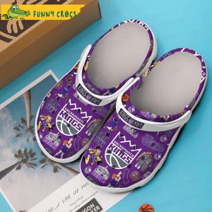 Sacramento Kings NBA Purple Crocs Clog Shoes