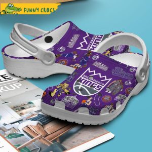 Sacramento Kings NBA Purple Crocs Clog Shoes 3