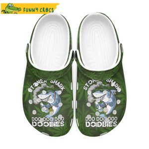Shark Doo Doo Doo 420 Crocs Clog Shoes