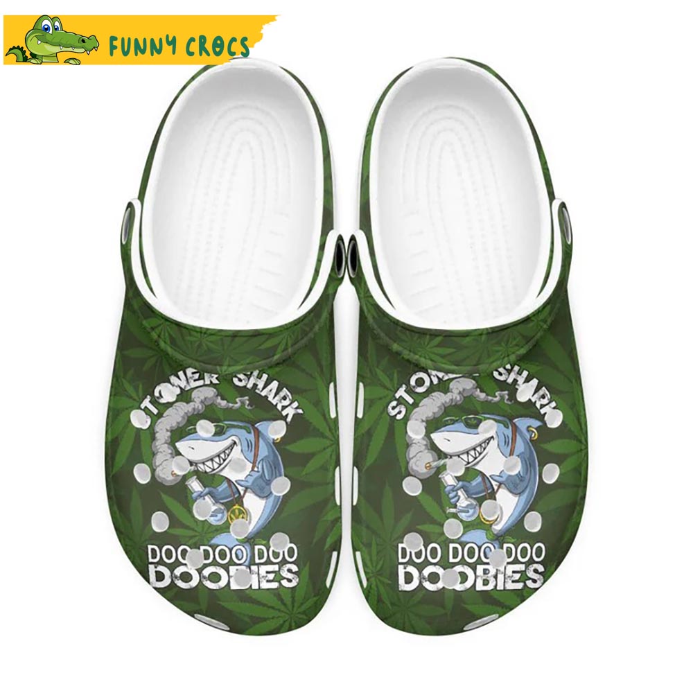 Shark Doo Doo Doo 420 Crocs Clog Shoes