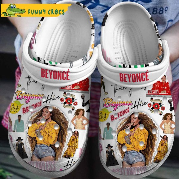 Singer Beyonce Music Crocs Clog Shoes