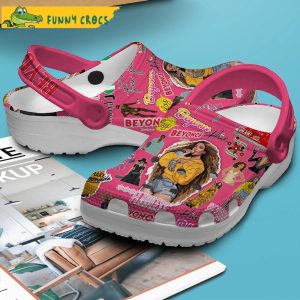 Singer Beyonce Music Pink Crocs Clog Shoes 2