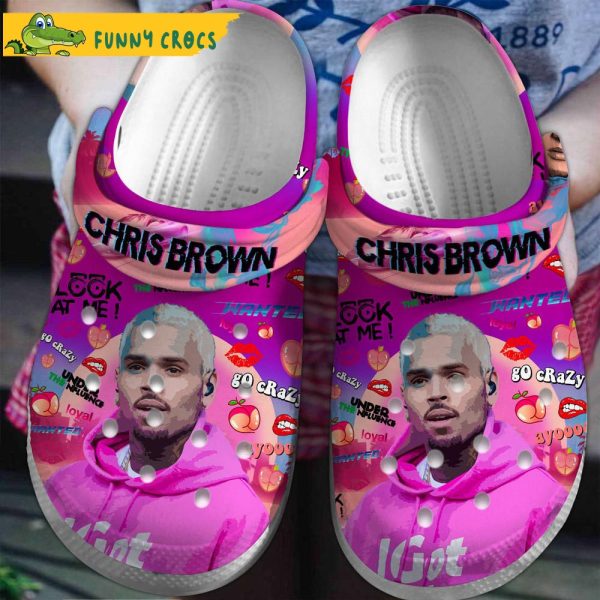 Singer Chris Brown Music Crocs Clog Shoes