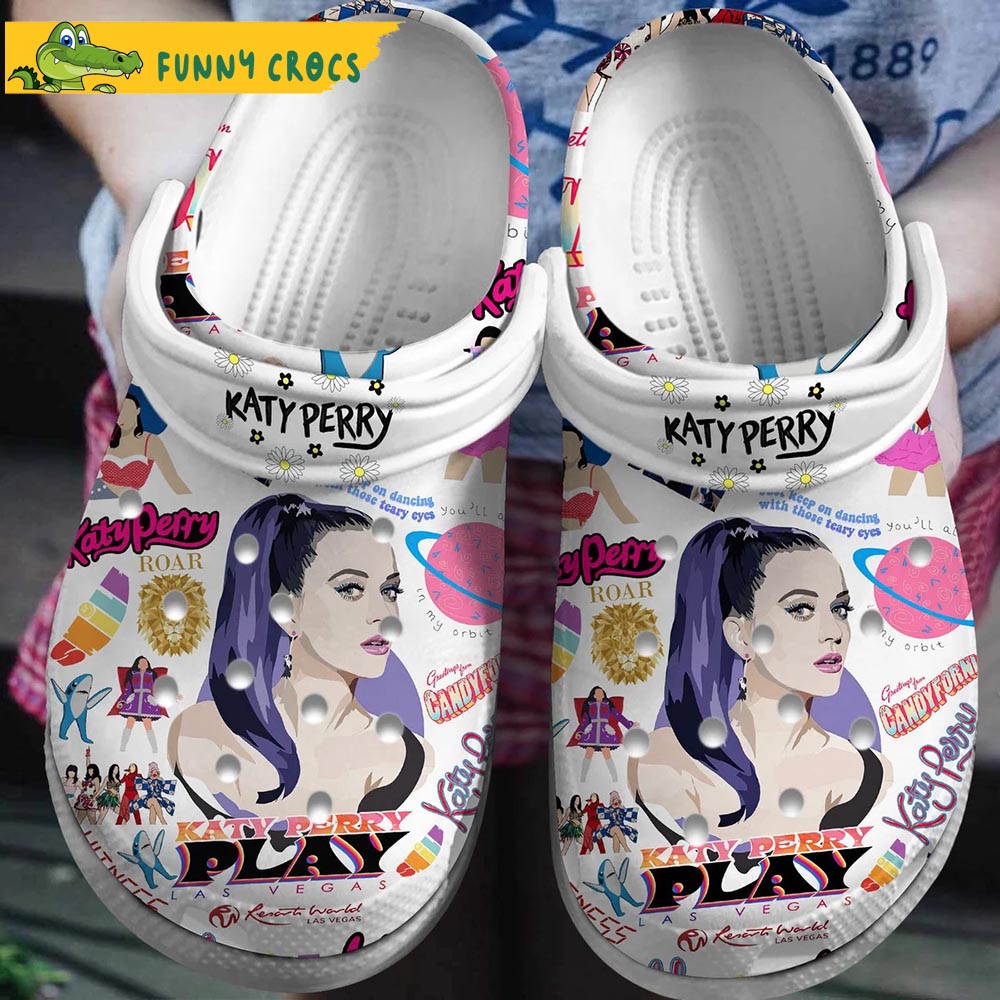 Singer Katy Perry Music Crocs Clog Shoes